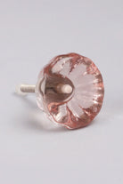 Crystal Glass Flower Torus Cabinet Knob — lifestyle view, G Decor