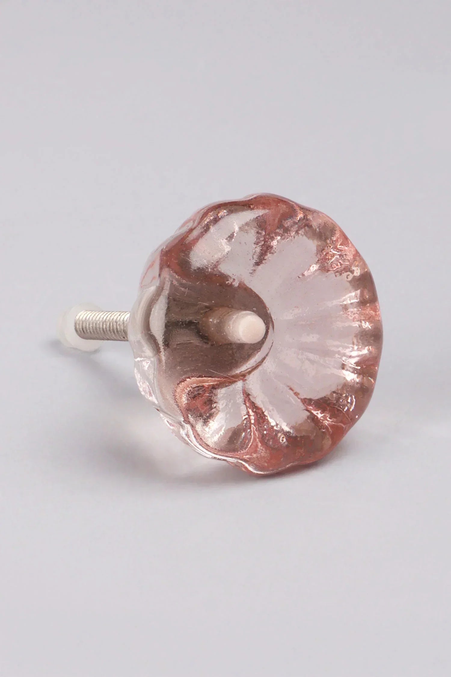Crystal Glass Flower Torus Cabinet Knob — lifestyle view, G Decor
