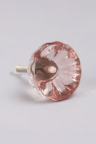 Crystal Glass Flower Torus Pull Knob - G Decor