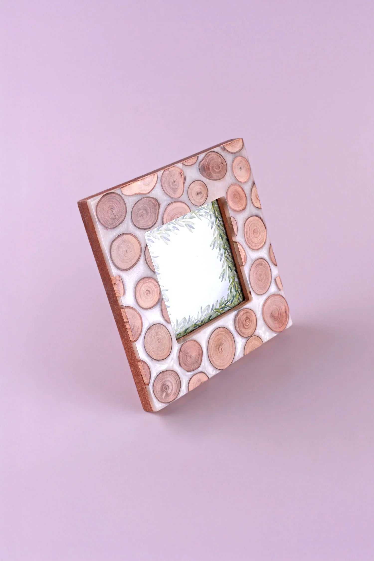 Dalarna Tree Line Handcrafted Photo Frame Natural Swedish Forest-Inspired Picture Display - G Decor