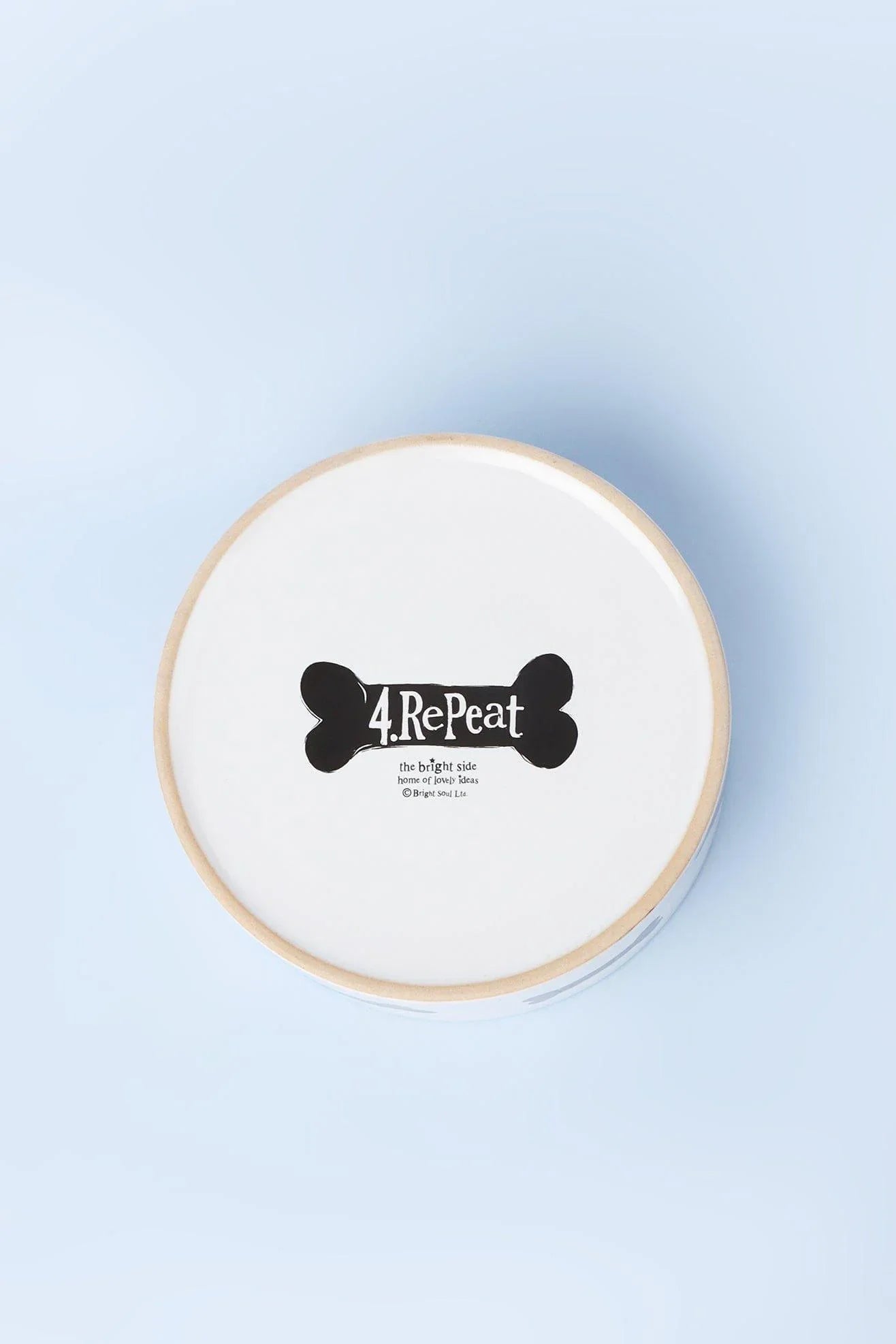 Doggy To-Do List Reminder Ceramic Pet Food Bowl — view 5, G Decor