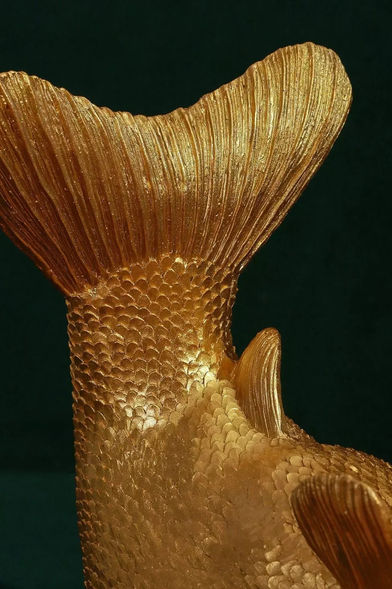 Brass Sculpted Wine Bottle Holder in Gold — view 5, G Decor