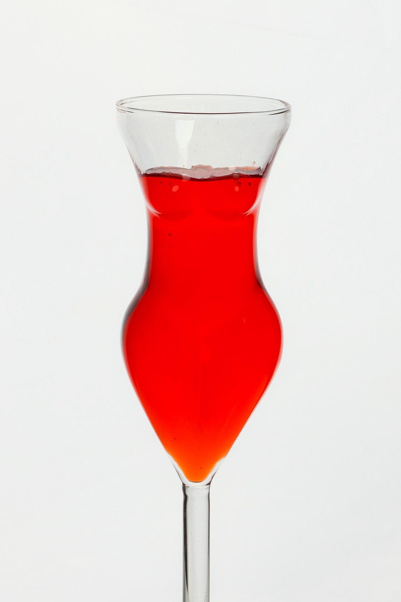 Elegant Femme Silhouette Glass Chic Drinkware for Champagne &amp; Cocktails - G Decor