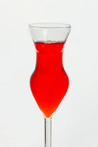 Femme Silhouette Champagne and Cocktail Glass — close-up view, G Decor