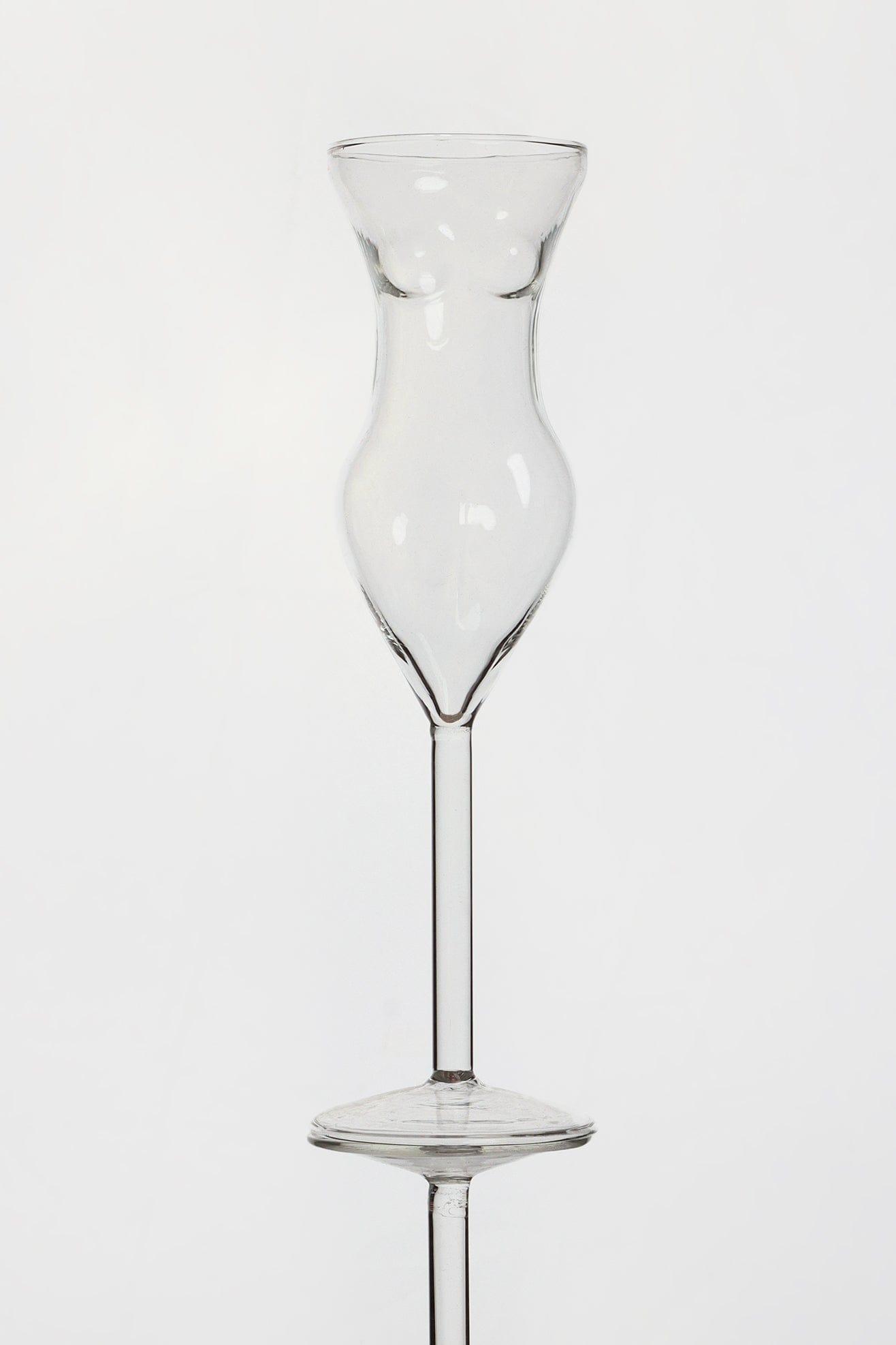 Elegant Femme Silhouette Glass Chic Drinkware for Champagne &amp; Cocktails - G Decor