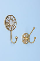 Elizabeth mother of pearl petal inlay wall hook multipack