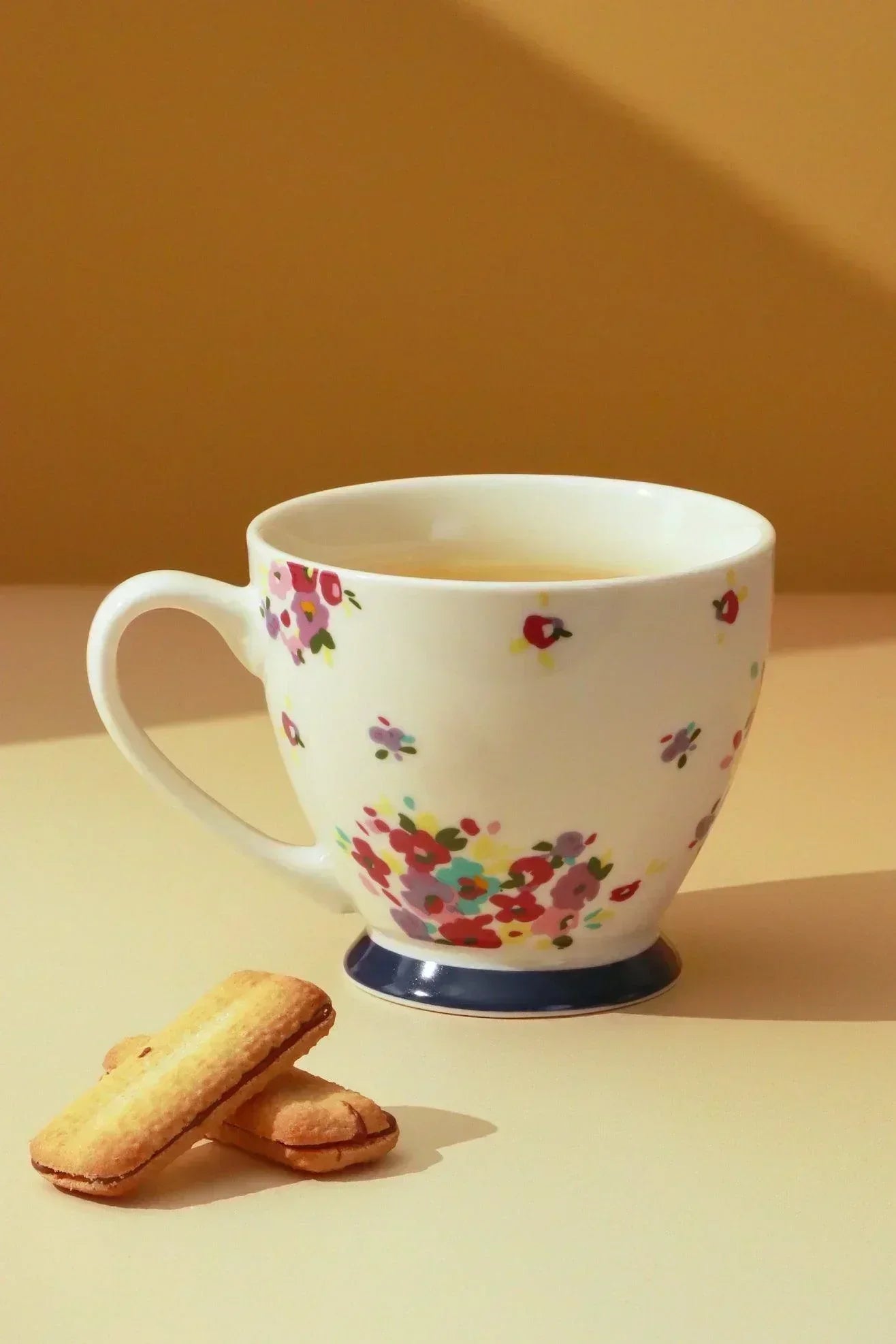 English Cottage Garden Floral Ceramic Mug — alternate view, G Decor