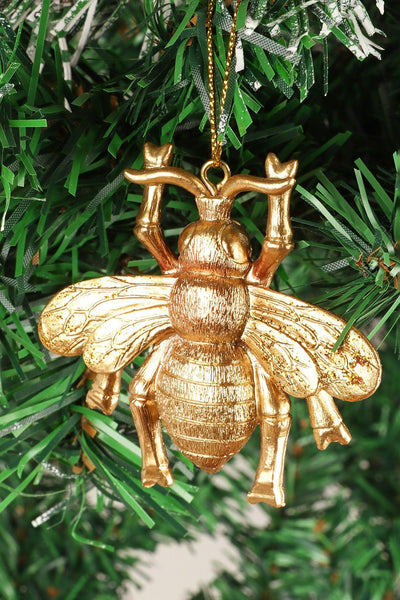 G Decor Christmas Decorations Gold Exquisite Large Gold Bee Christmas Tree Decoration