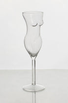 G Decor Drinkware Clear Feminine Silhouette Inspired Champagne Glass