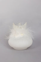 Frost Angel Glass & Feather Christmas Tree Decoration Hanging Angel Bauble Ornament - G Decor