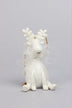Frosted White Reindeer Christmas Tree Hanging Ornament — lifestyle view, G Decor