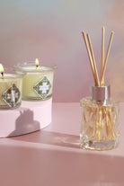 Gift Set Nirvana Lemongrass Soy Wax Candles Reed Diffuser Home Scenting - G Decor