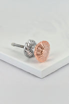Glacier Jam Crystal Glass Cabinet Pull Knob — close-up view, G Decor
