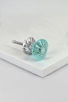 Glacier Jam Crystal Glass Cabinet Pull Knob — view 5, G Decor
