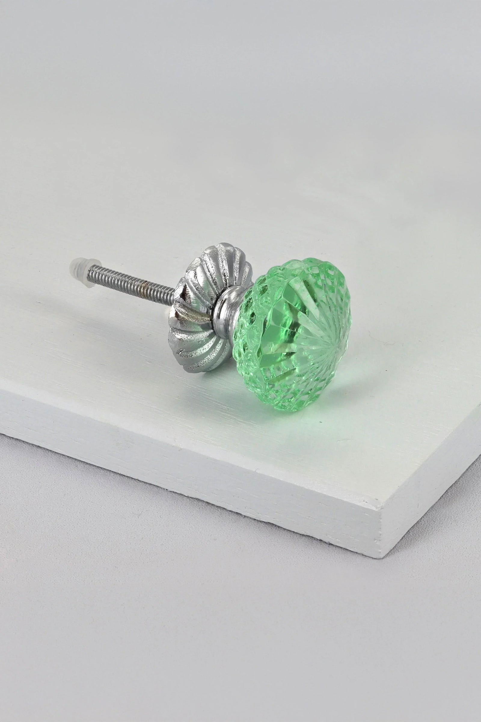Glacier Jam Crystal Glass Cabinet Pull Knob — lifestyle view, G Decor