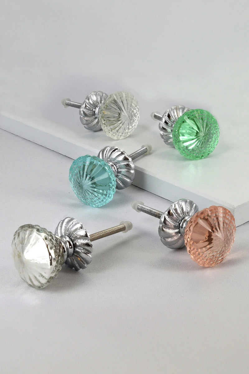 Harrison Kristallglas-Blumen-Swirl-Zugknöpfe