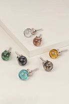Glass Transparent Gemstone Dice Cube Cabinet Knob - G Decor