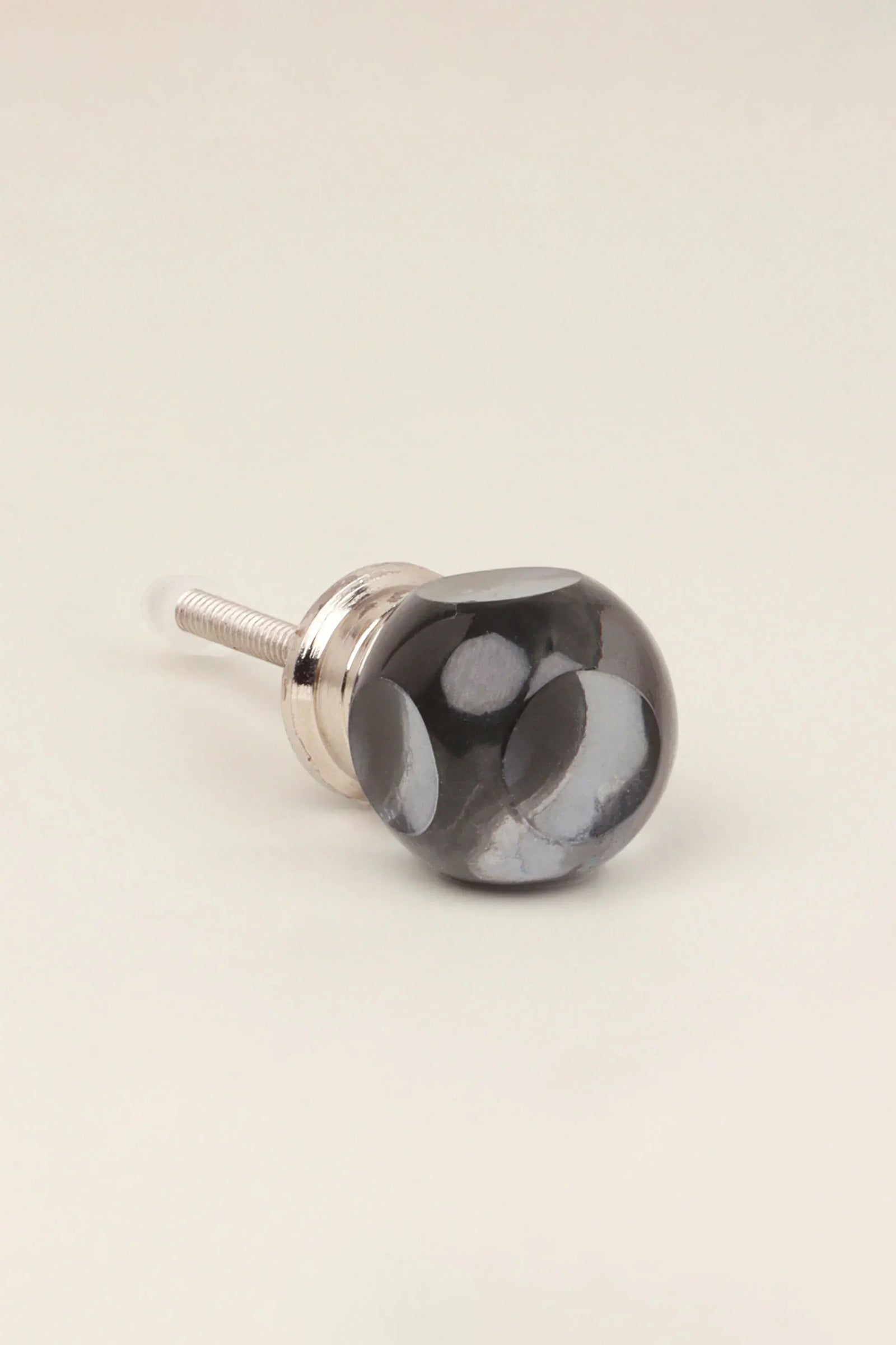 Transparent Glass Gemstone Cube Cabinet Knob — view 5, G Decor