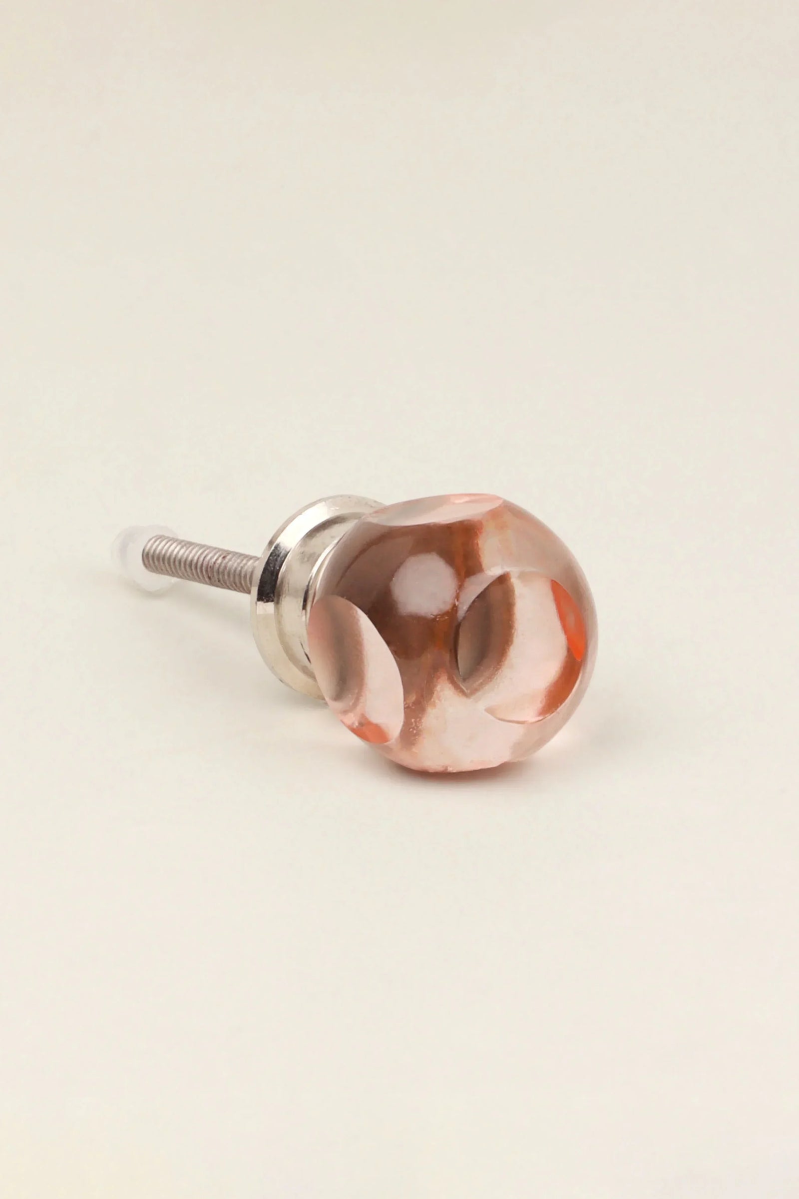 Transparent Glass Gemstone Cube Cabinet Knob — view 8, G Decor