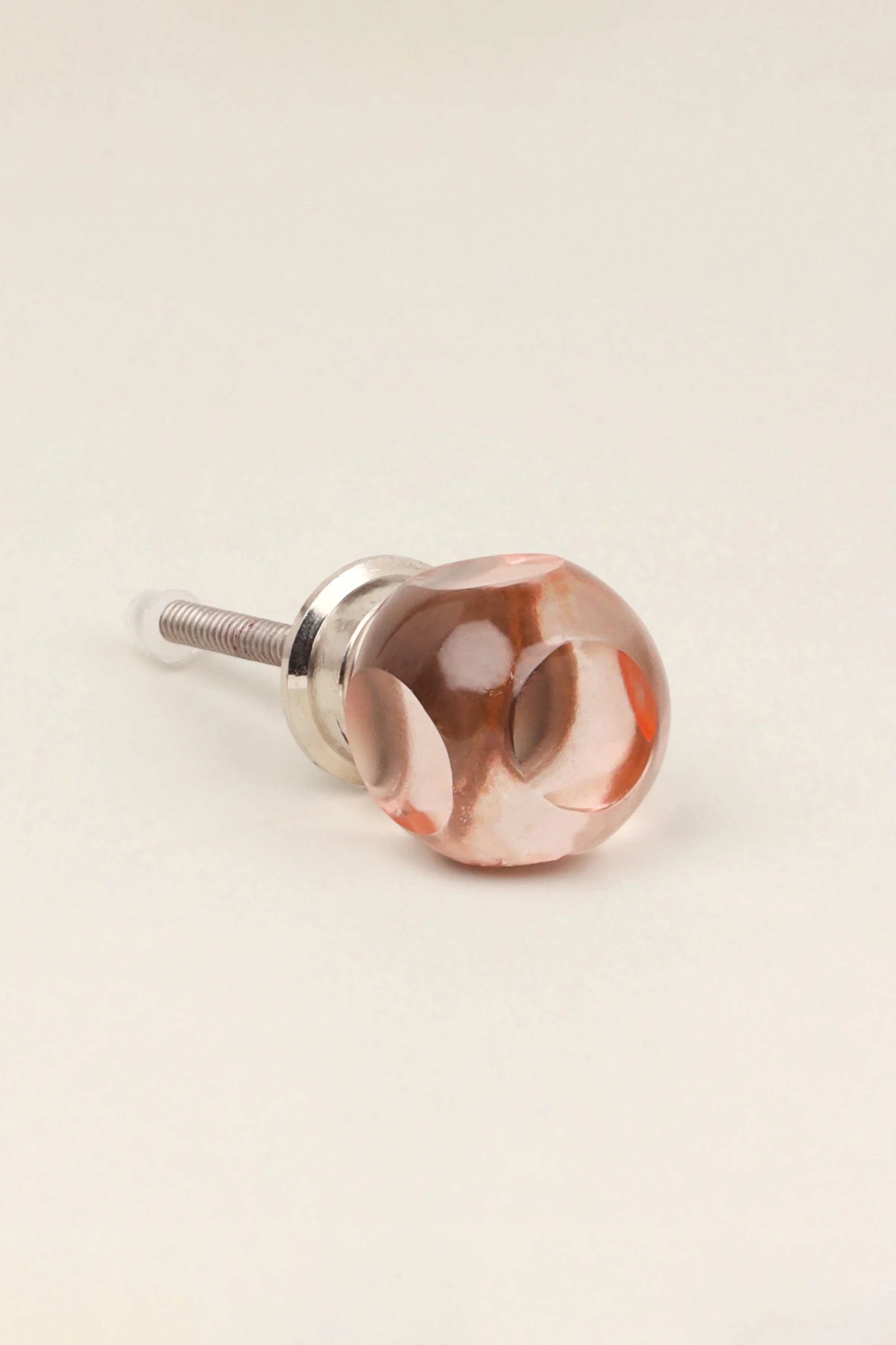 Glass Transparent Gemstone Dice Cube Cabinet Knob - G Decor