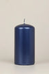 Grace Alouette Navy Blue Lacquered Pillar and Ball Candles — close-up view, G Decor
