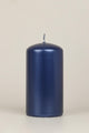 Grace Alouette Navy Blue Lacquered Pillar and Ball Candles - G Decor