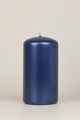 Grace Alouette Navy Blue Lacquered Pillar and Ball Candles - G Decor