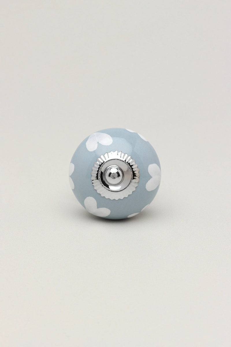 Grey Fusion Hand-Painted Ceramic Cabinet Knob — Multipack