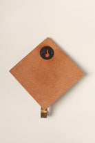 Handcrafted Antique Brass Wall Hook on Cubic Wooden Base - G Decor