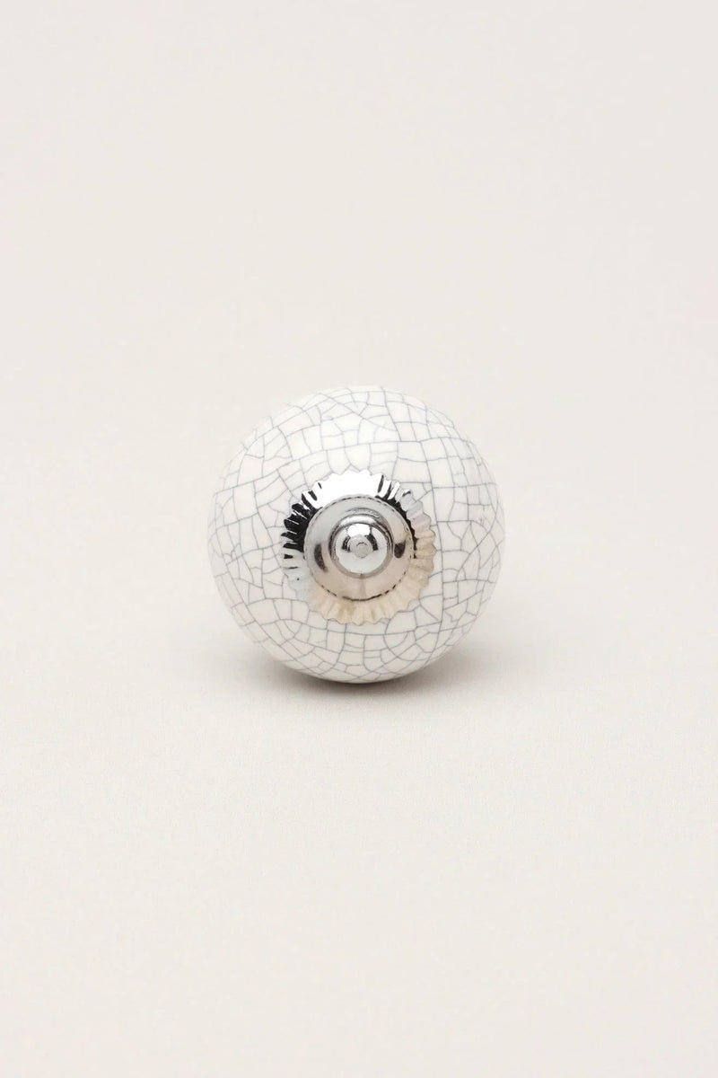 Crackle Ceramic Cabinet Knob in Pastel Colours — Multipack