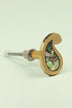 Designer Mother of Pearl Irregular Cabinet Knob — close-up view, G Decor