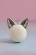Kitty Pearl Ceramic and Brass Cabinet Knob — lifestyle view, G Decor