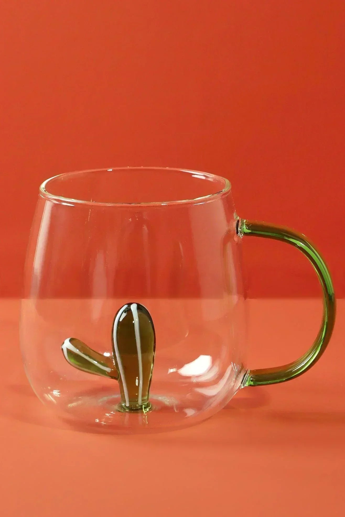 Surprise Glass Mug with Hidden 3D Figurine — alternate view, G Decor