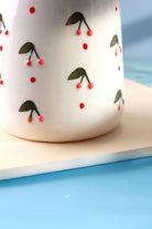 Hand-Painted Bee and Cherry Ceramic Mug Collection — view 5, G Decor