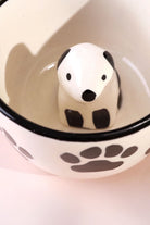 Handmade & Hand-Painted Paw Print Doggy Mug Collection Ceramic Tea & Coffee Cups with 3D Puppy Inside - G Decor