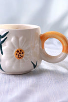 Hand-Painted Wildflower Meadow Ceramic Mug — lifestyle view, G Decor