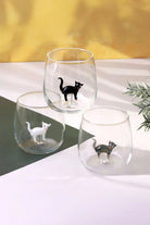 Curious Cats glass tumbler multipack
