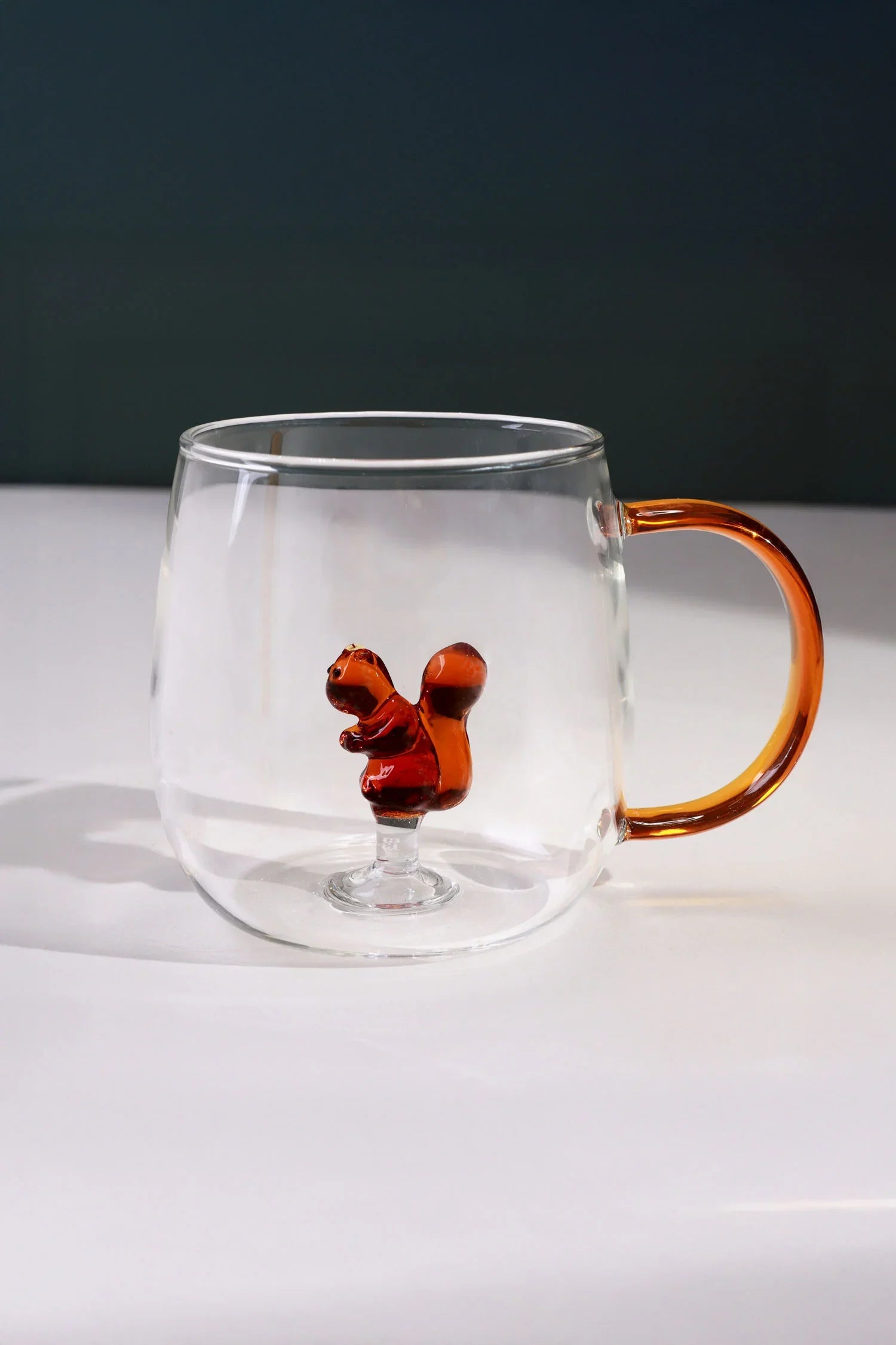 Handmade Cute Animals Glass Mug &amp; Cup Collection Clear Tea &amp; Coffee Drinkware with Figurines Inside - G Decor