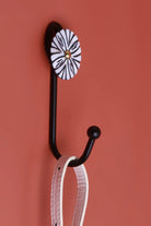 Hand-Painted White Mother of Pearl Bloom Wall Coat Hook — G Decor