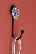 Handpainted White Pearl Bloom Coat Hook - G Decor