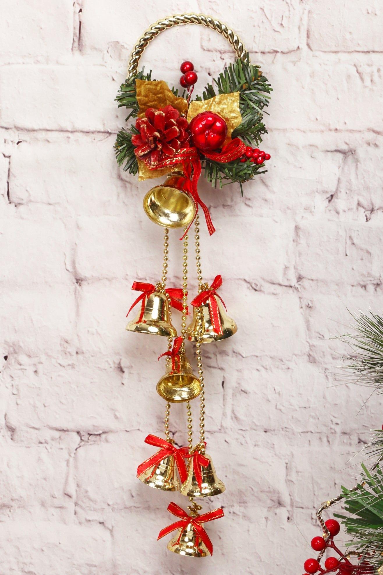 G Decor Christmas Decorations Gold Hanging Bells Christmas Ornament