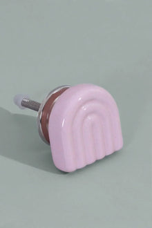 Happy Rainbow Pastel Ceramic Cabinet Knob