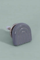 Happy Rainbow Pastel Ceramic Cabinet Knob — close-up view, G Decor
