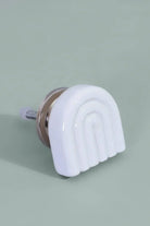 Happy Rainbow Pastel Ceramic Cabinet Knob — lifestyle view, G Decor