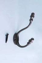 Heavy-Duty Antique Cast Iron Decorative Coat Hooks — close-up view, G Decor