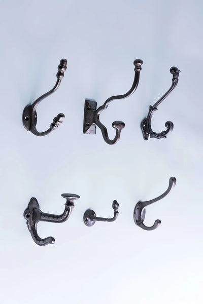 Heavy-Duty Antique Cast Iron Decorative Coat Hooks