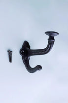 Heavy-Duty Traditional Black Cast Iron Coat Hooks — lifestyle view, G Decor