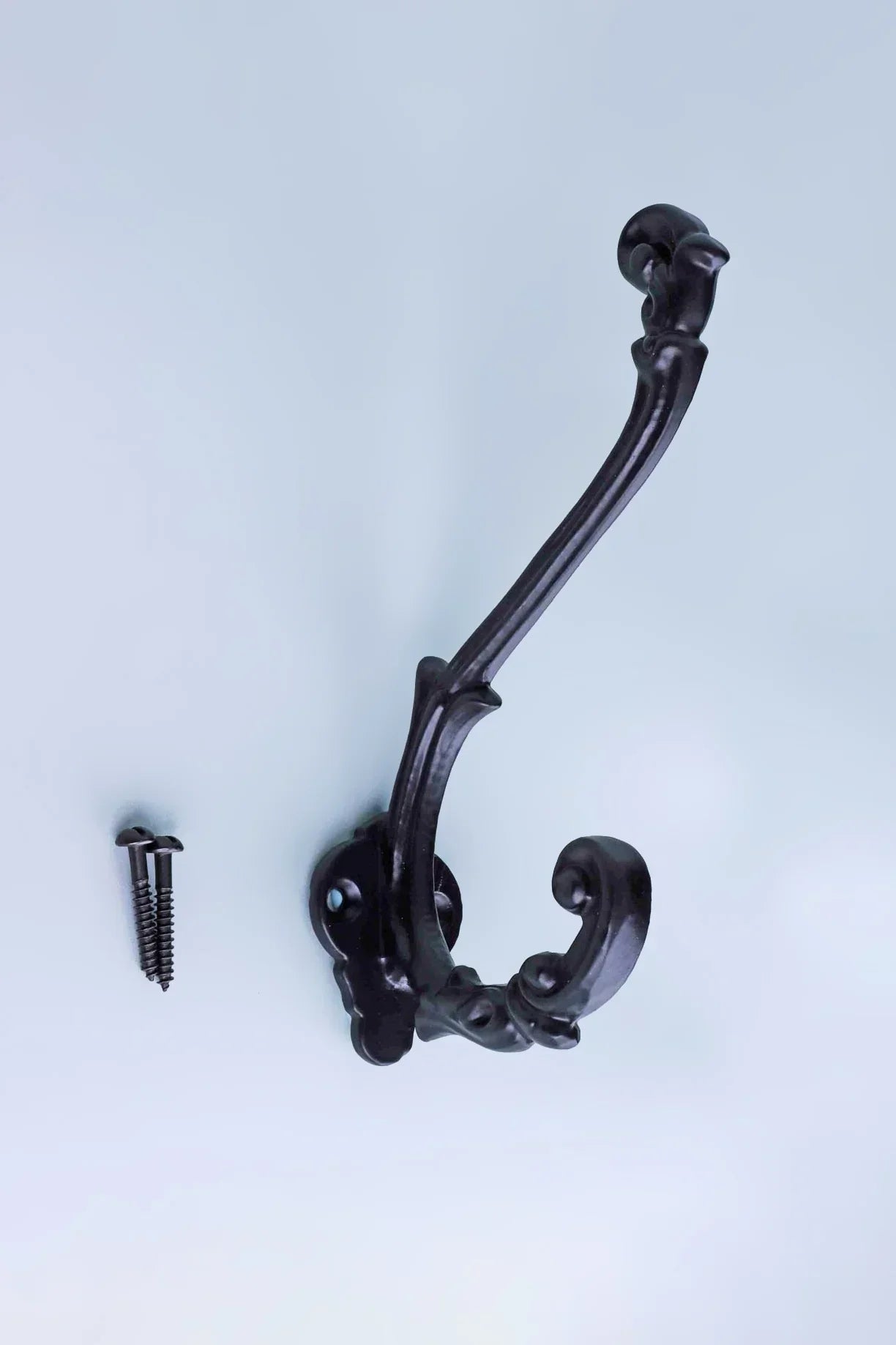 Heavy-Duty Traditional Black Cast Iron Coat Hooks — view 7, G Decor