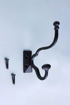 Heavy-Duty Traditional Black Cast Iron Coat Hooks — view 5, G Decor