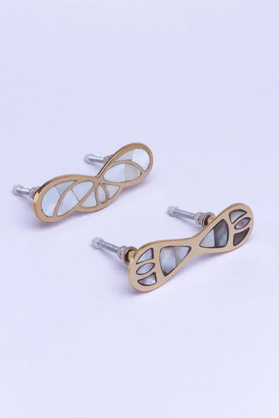 Papillon Royale Mother of Pearl and Brass Cabinet Pull Handle